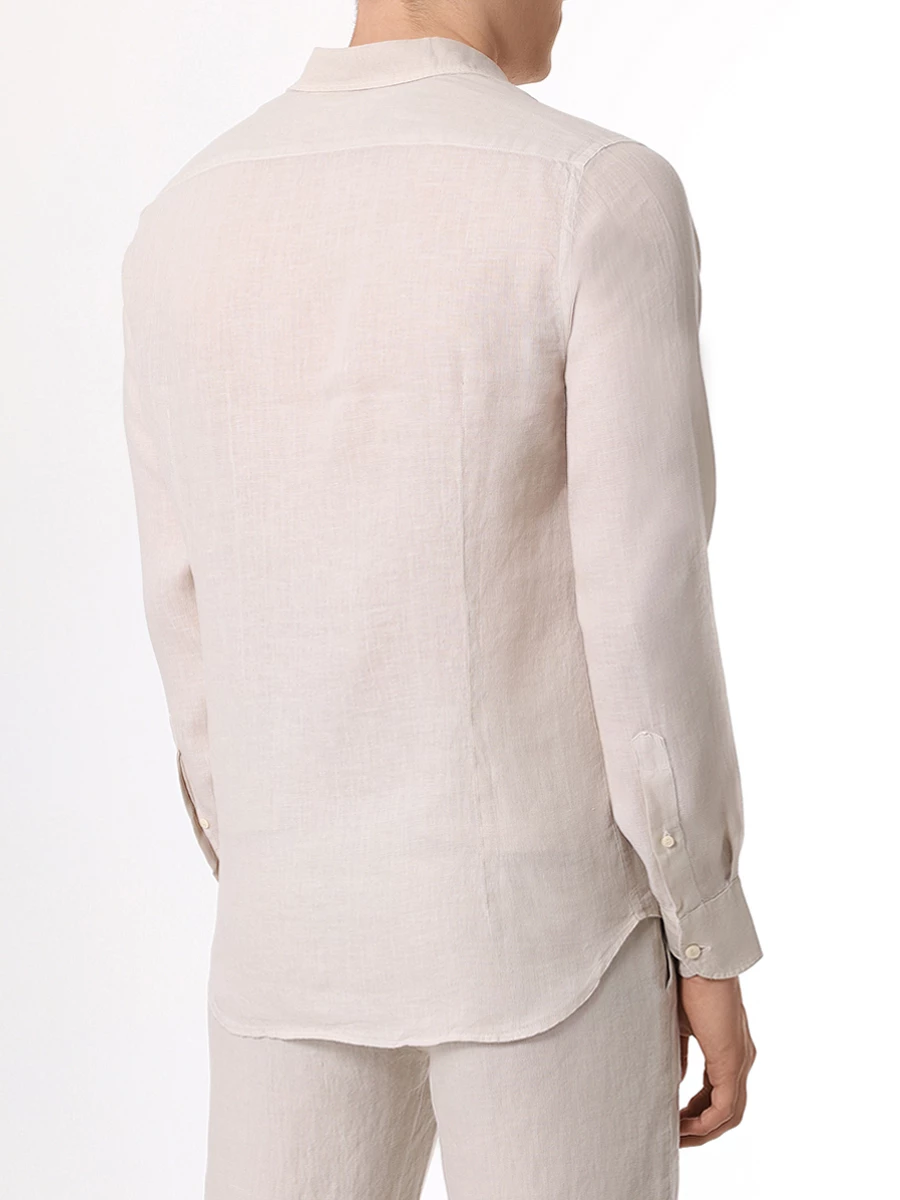 Рубашка Slim Fit льняная MC2 SAINT BARTH PAMPLONA - LINEN 10 CREAM, размер 54, цвет бежевый - фото 3