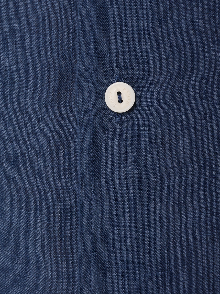 

Рубашка Slim Fit льняная, Синий, PAMPLONA - LINEN 61 BLUE NAVY