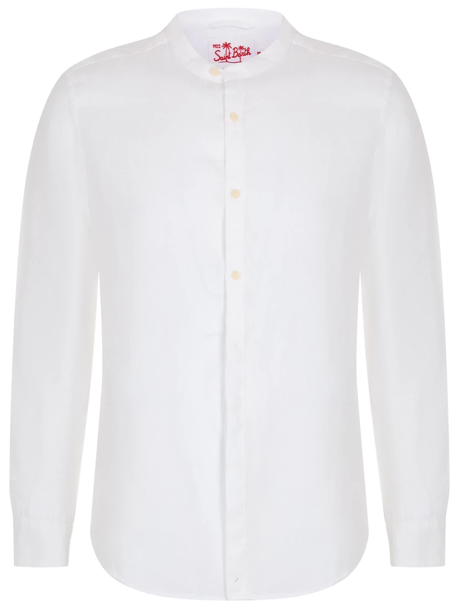 Рубашка льняная MC2 SAINT BARTH NAXOS - LINEN 01 WHITE, размер 54, цвет белый - фото 1