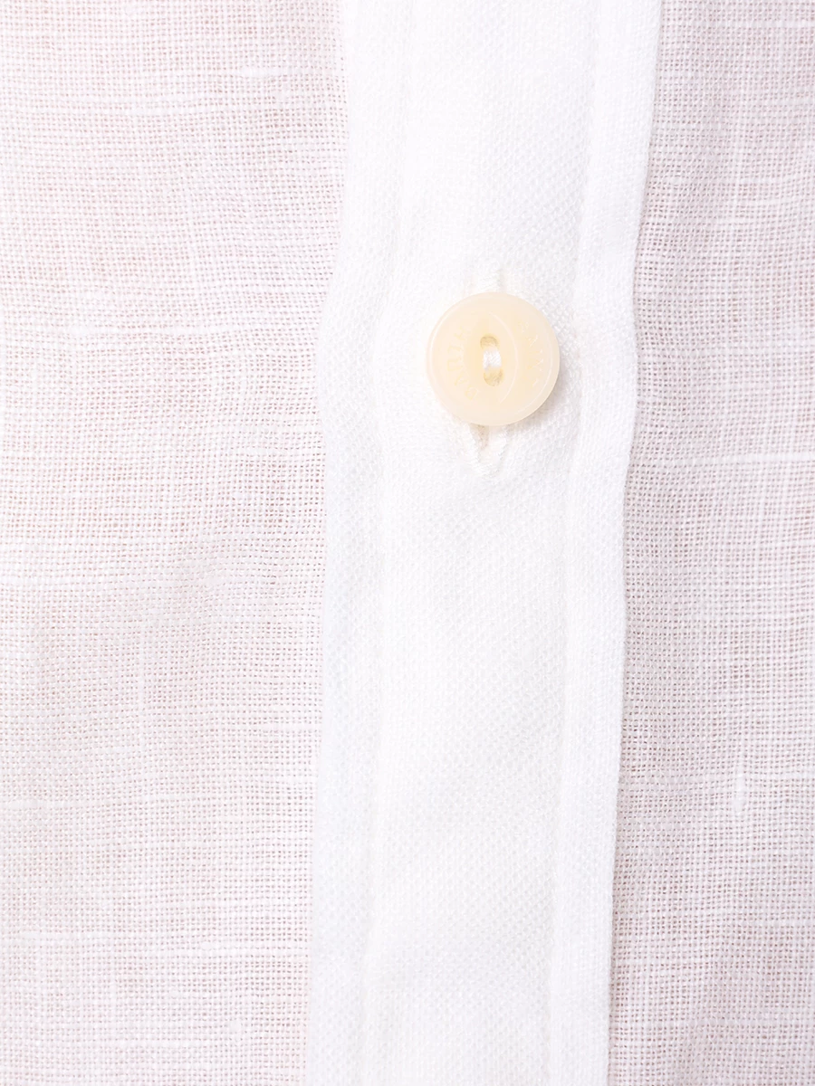 Рубашка льняная MC2 SAINT BARTH NAXOS - LINEN 01 WHITE, размер 54, цвет белый - фото 6