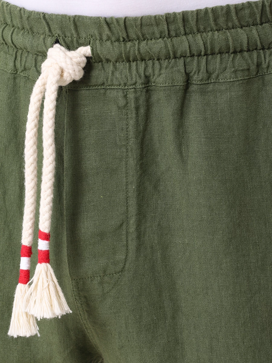 

Шорты льняные, Зеленый, MARSEILLE - LINEN 52 MILITARY