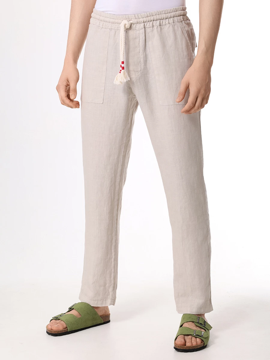 

Брюки льняные, Бежевый, CALAIS - LINEN 10 CREAM