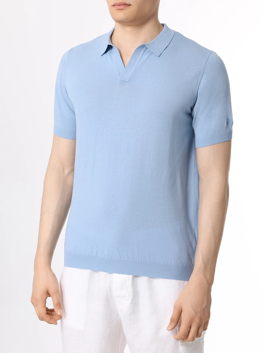 

Поло хлопковое, Голубой, SLOAN - 31 LIGHT BLUE