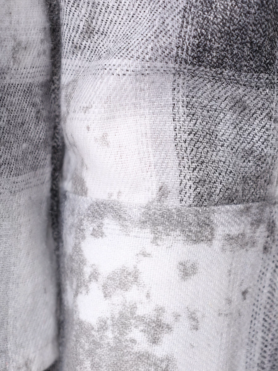 Рубашка хлопковая SEVEN LAB CBC.LK.0329.203 со стразами, размер 44, цвет серый - фото 6