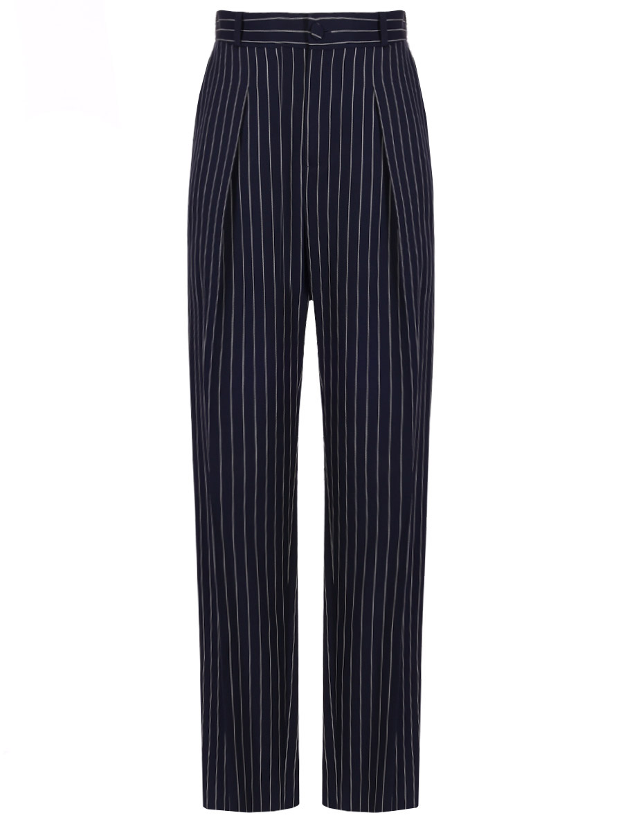 Брюки шерстяные LANVIN