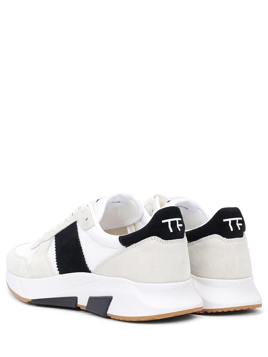 Кроссовки комбинированные TOM FORD J1262-LCL116N Бежевый  Фото 4