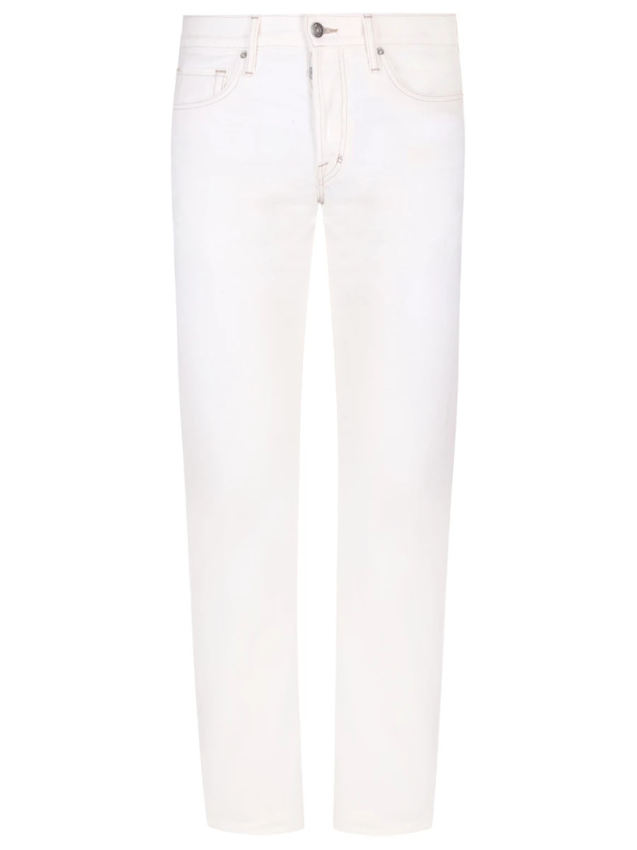 Джинсы Slim Fit хлопковые TOM FORD DPS001-DMC014S23 Кремовый 