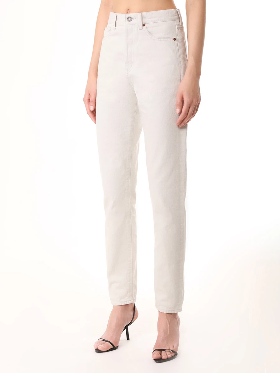 Джинсы хлопковые SAINT LAURENT 614443Y07WA 9771 Белый  Фото 4
