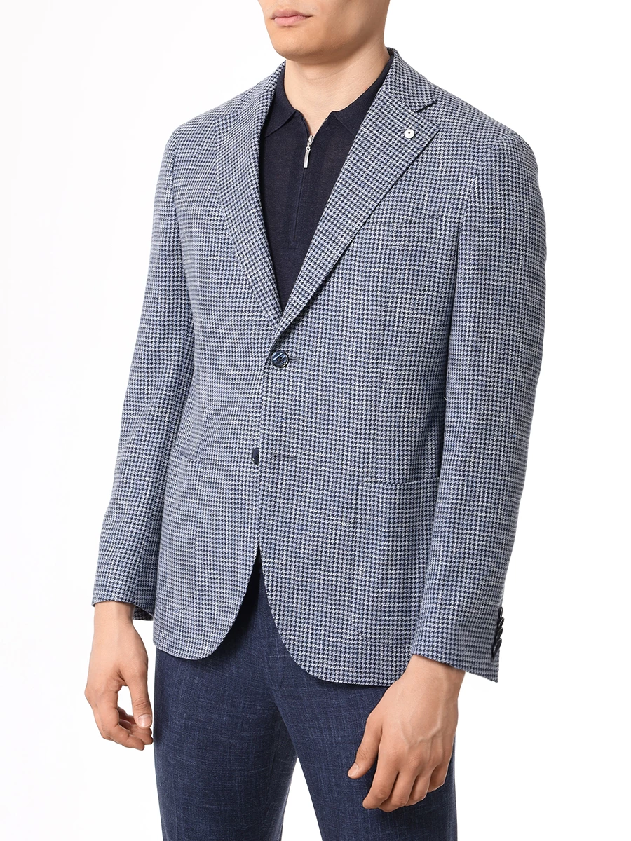 Пиджак шерстяной L.B.M. 1911 42336/5/2652 Синий  Фото 4