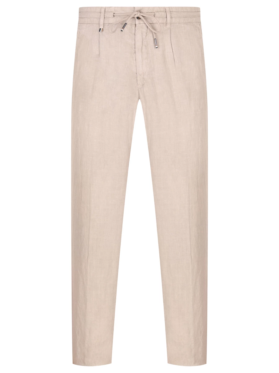 

Брюки Slim Fit льняные, Бежевый, 50514103/255