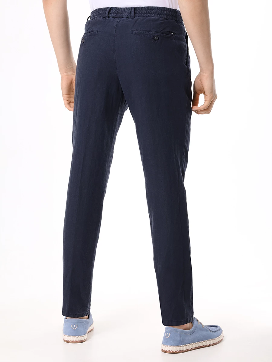 

Брюки Slim Fit льняные, Синий, 50514103/404