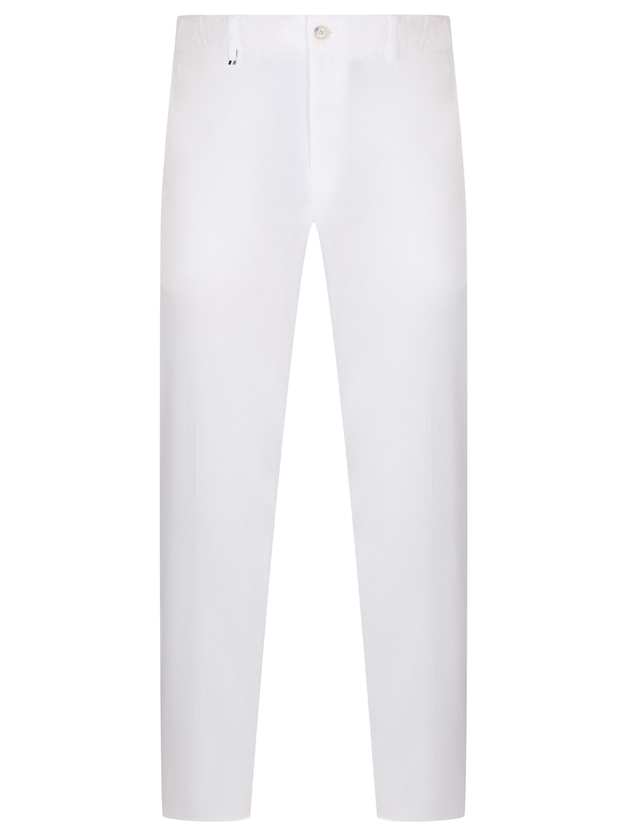 

Брюки Slim Fit хлопковые, Белый, 50518833/100