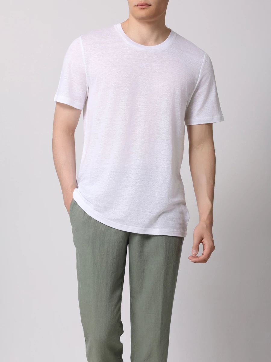 Футболка льняная ZIMMERLI S136-9431/001 Белый  Фото 2