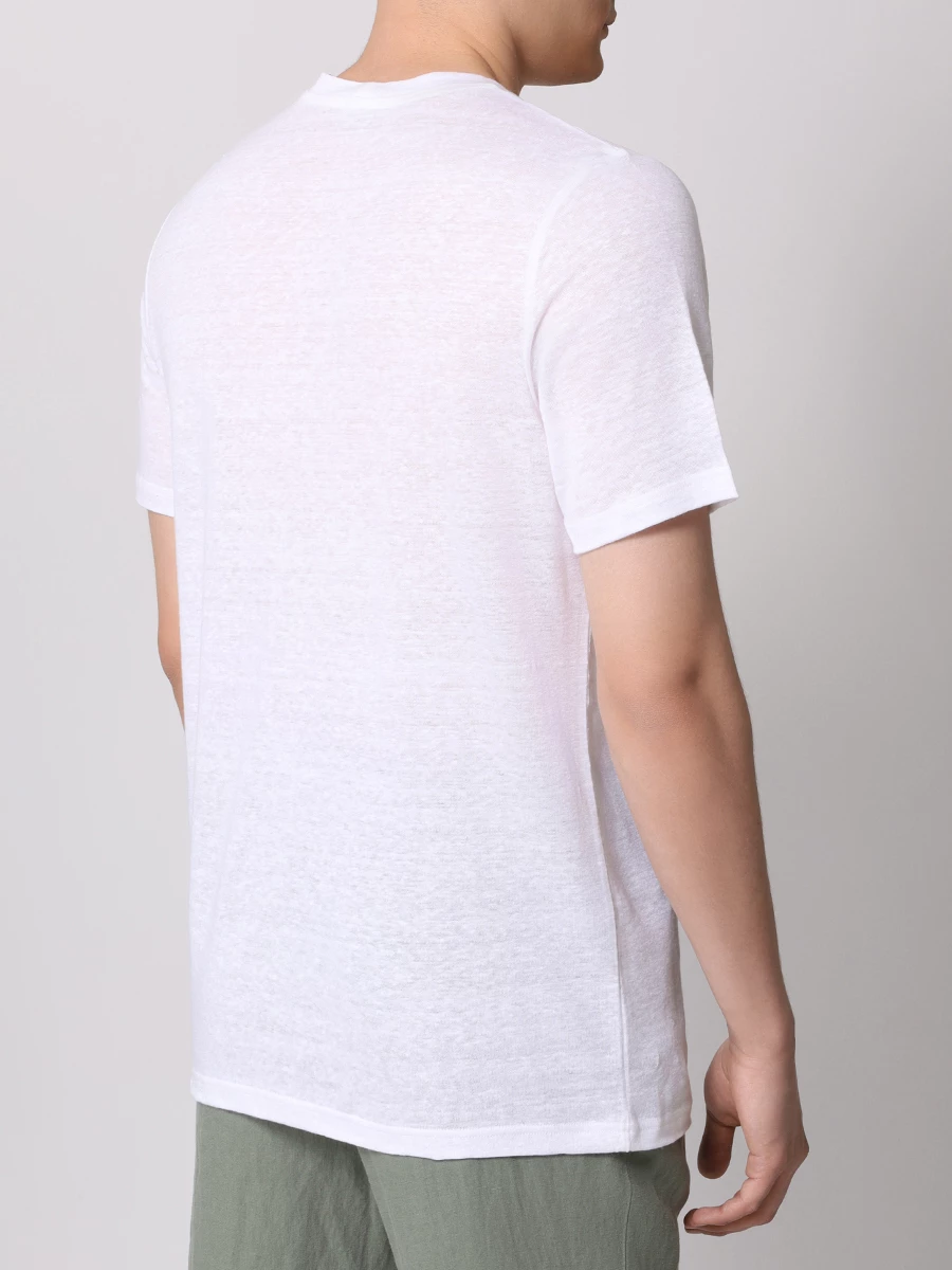 Футболка льняная ZIMMERLI S136-9431/001 Белый  Фото 3