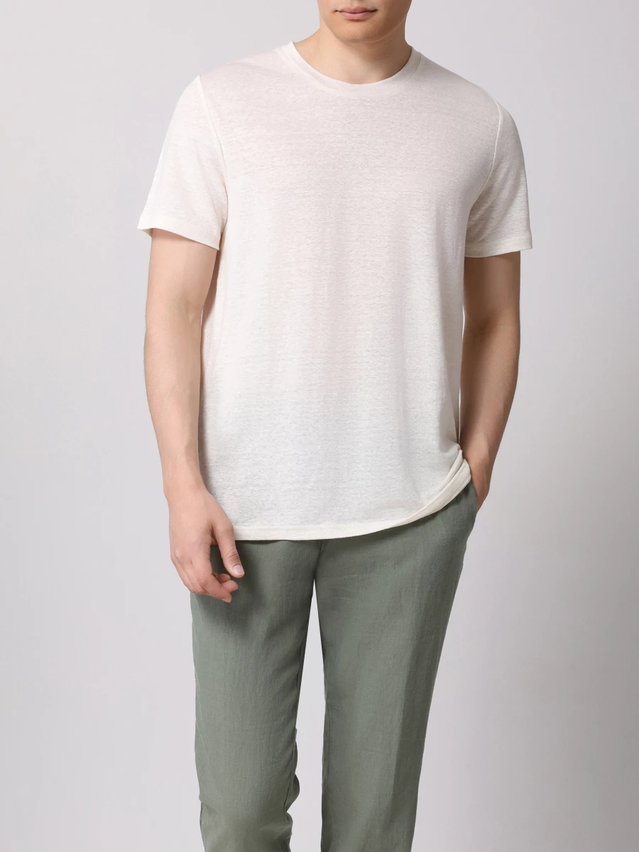 Футболка льняная ZIMMERLI S136-9431/005 Кремовый  Фото 2