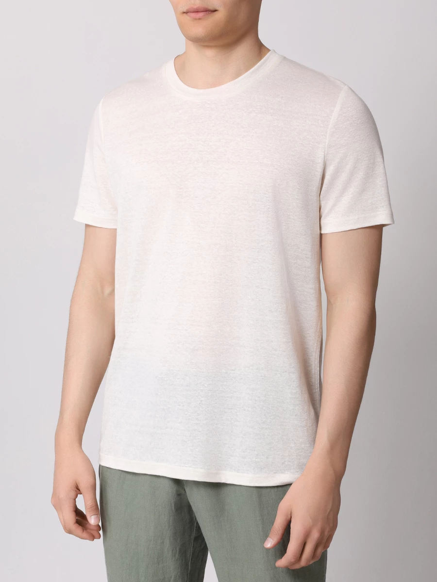 Футболка льняная ZIMMERLI S136-9431/005 Кремовый  Фото 4
