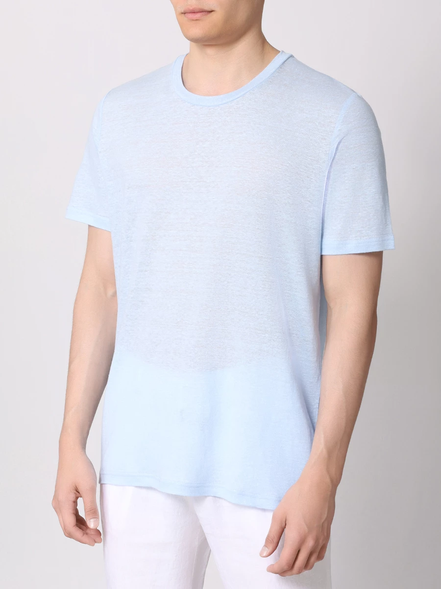 Футболка льняная ZIMMERLI S136-9431/006 Голубой  Фото 4