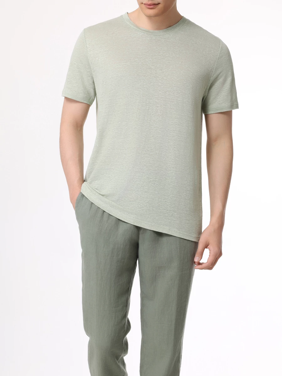 Футболка льняная ZIMMERLI S136-9431/605 Зеленый  Фото 2