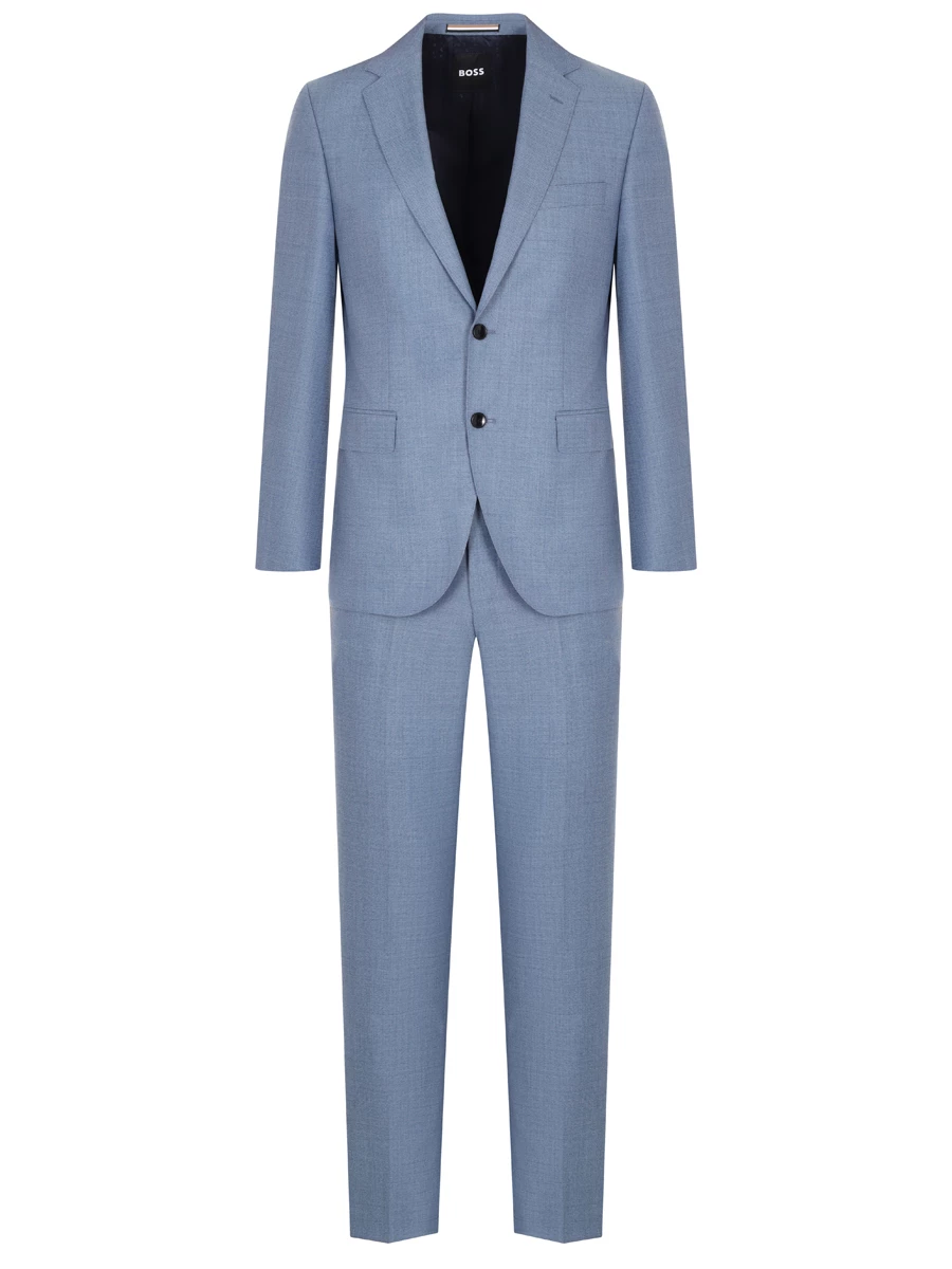 Костюм Regular Fit шерстяной BOSS 50514634/438 Голубой 
