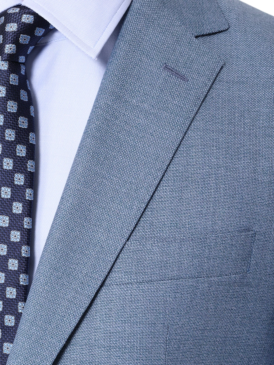 Костюм Regular Fit шерстяной BOSS 50514634/438 Голубой  Фото 5