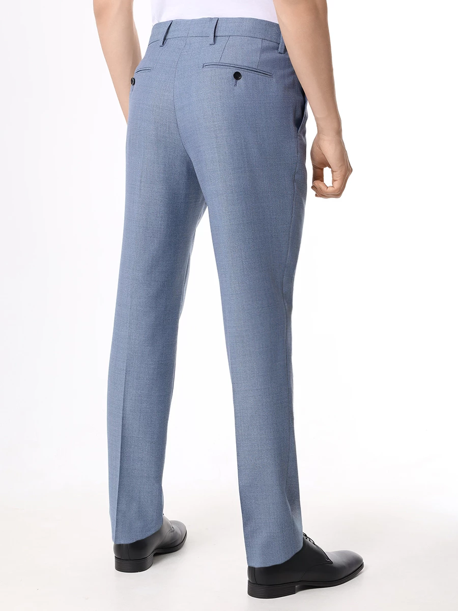 Костюм Regular Fit шерстяной BOSS 50514634/438 Голубой  Фото 6