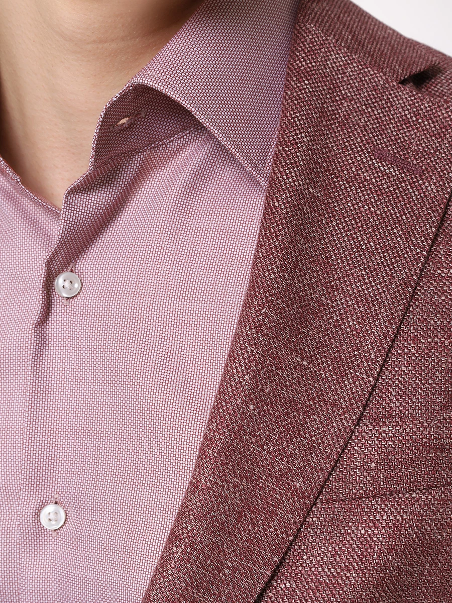 

Пиджак Slim Fit льняной, Бордовый, 50514618/248
