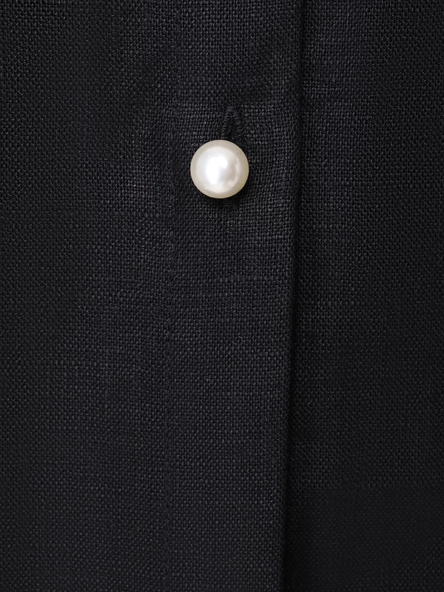 Рубашка льняная ALINE AL070702, размер 46, цвет черный - фото 6