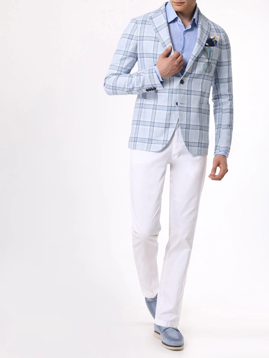 Рубашка Casual Fit BOSS 50513676/450 Голубой  Фото 2