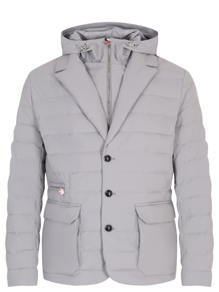 Куртка стеганая KITON UW1722V0830C03001 Серый 