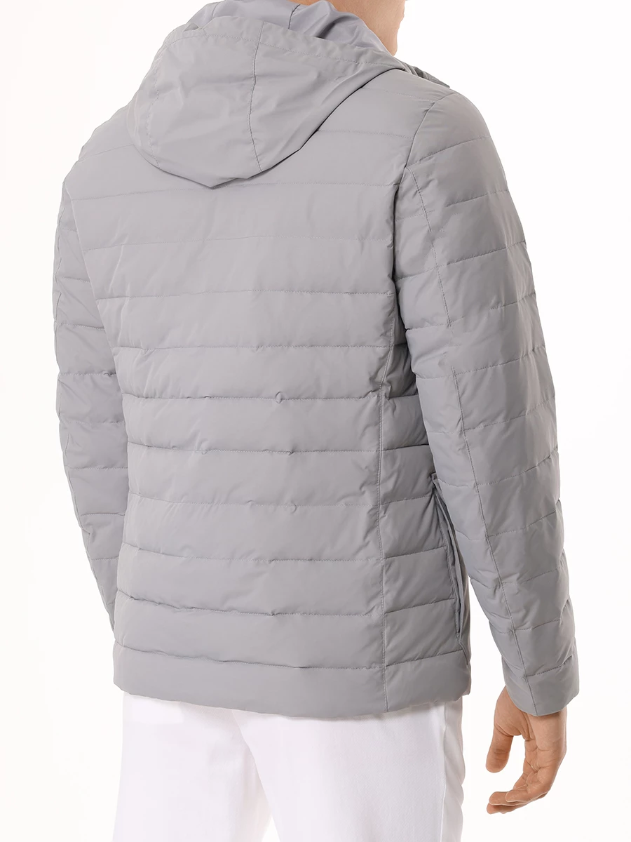 Куртка стеганая KITON UW1722V0830C03001 Серый  Фото 3