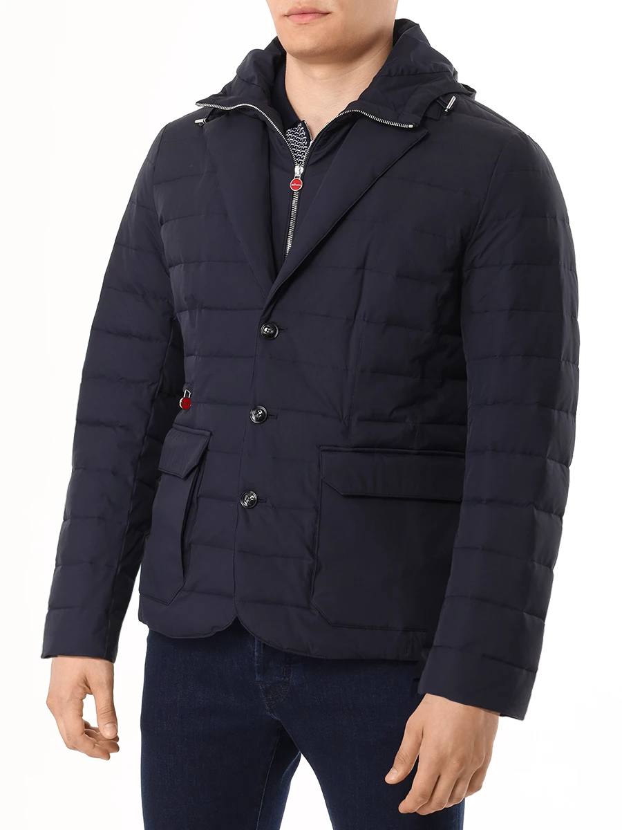 Куртка стеганая KITON UW1722V0830C04001 Синий  Фото 4