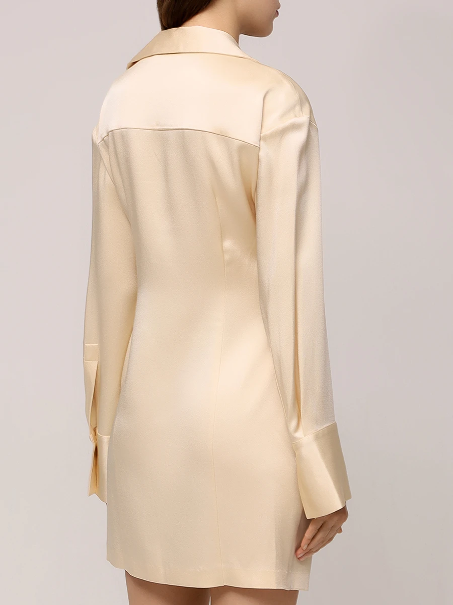 

Платье однотонное, Бежевый, P42 2A408A N0104