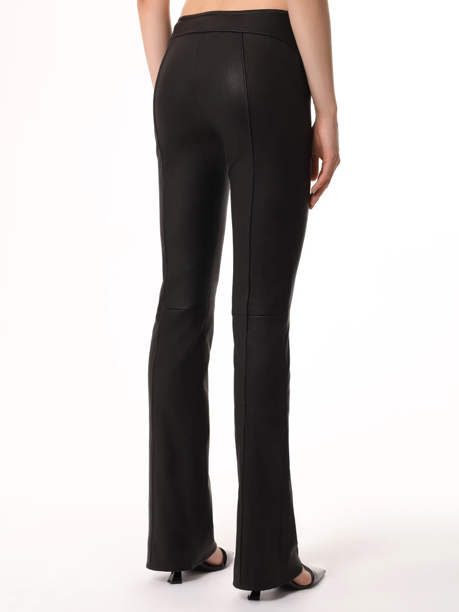 Брюки кожаные BLUMARINE P42 2L046A N0990 Черный  Фото 3