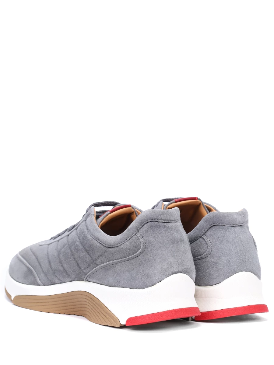 Кроссовки замшевые KITON USSA040N0098904002 Серый  Фото 4
