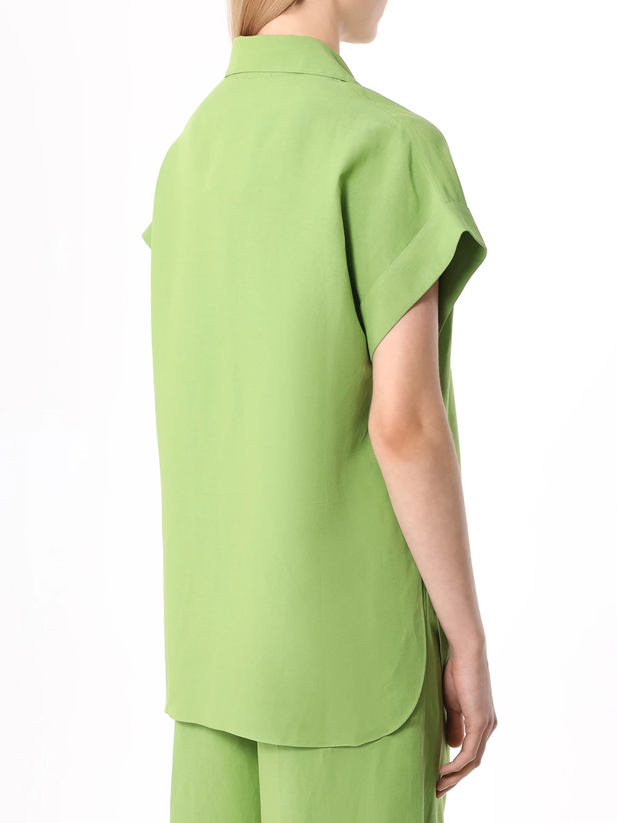 Рубашка льняная ROSEVILLE SS232814M/LIM, размер 42, цвет зеленый SS232814M/LIM - фото 3