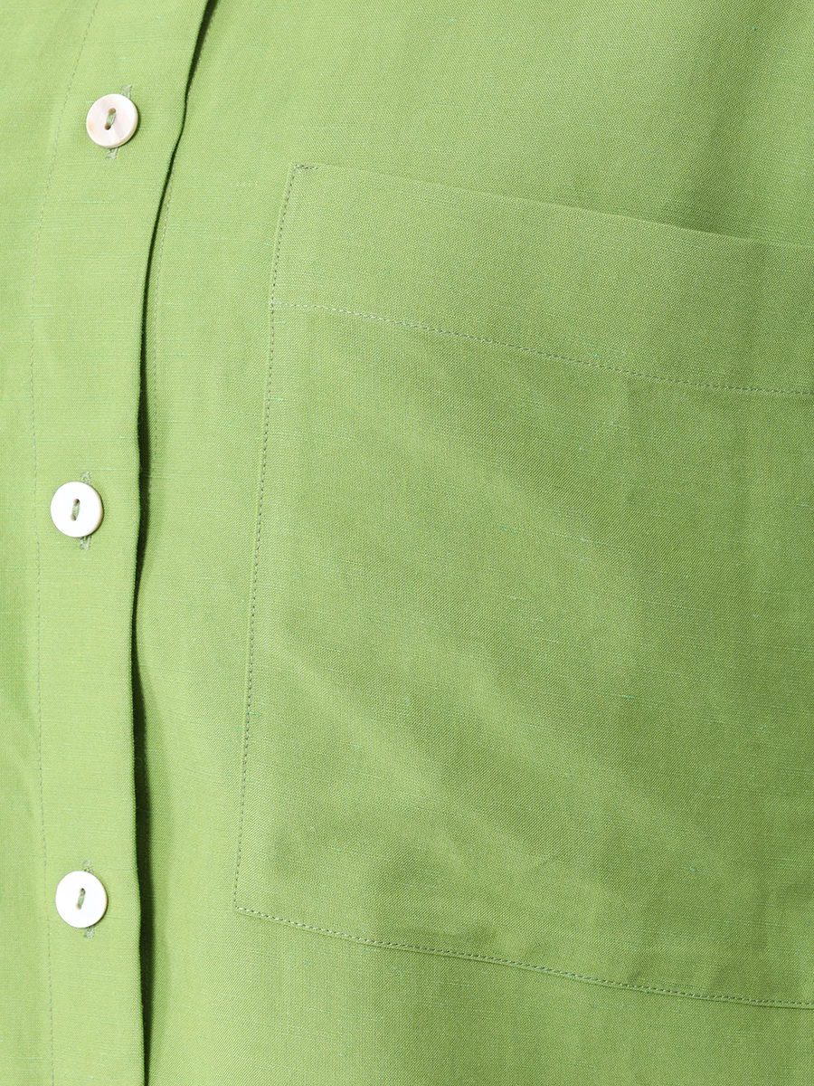 Рубашка льняная ROSEVILLE SS232814M/LIM, размер 42, цвет зеленый SS232814M/LIM - фото 5