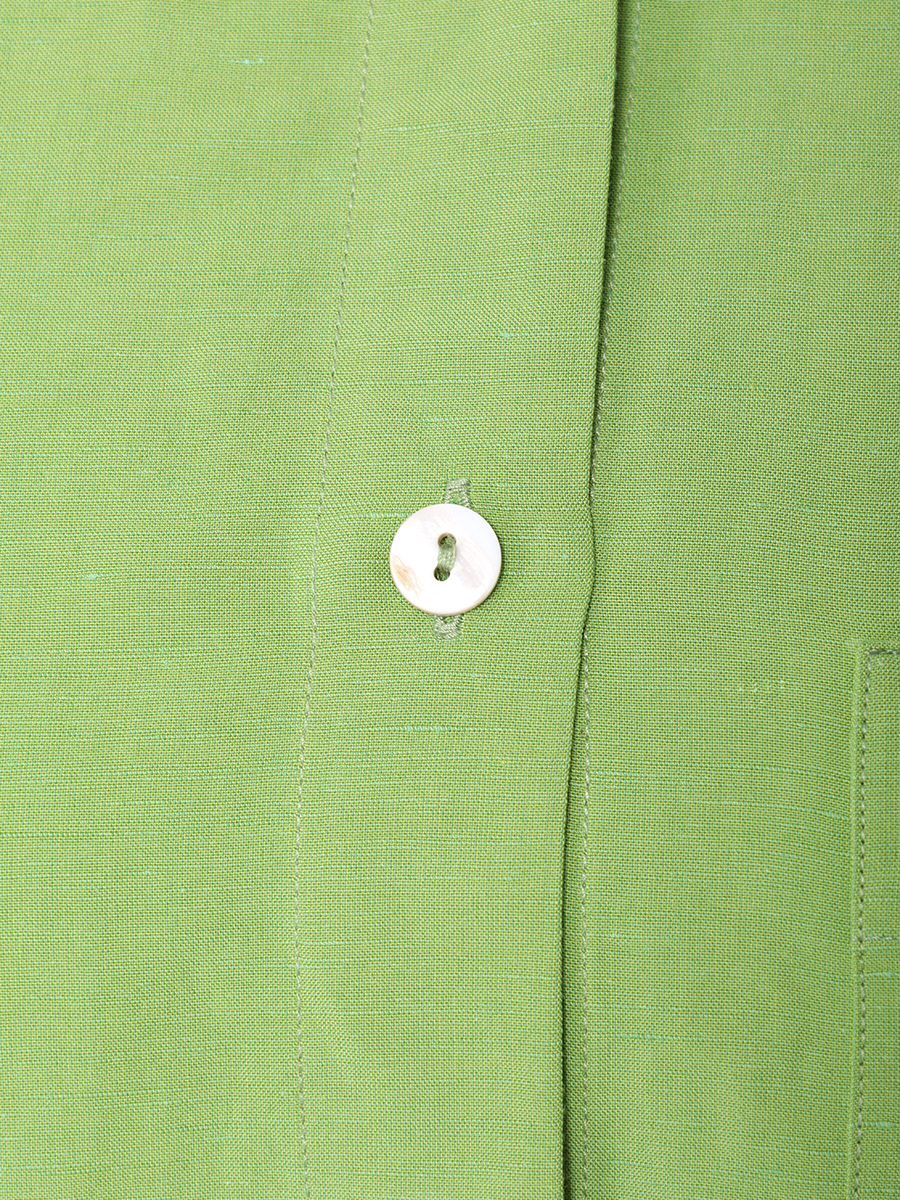 Рубашка льняная ROSEVILLE SS232814M/LIM, размер 42, цвет зеленый SS232814M/LIM - фото 6
