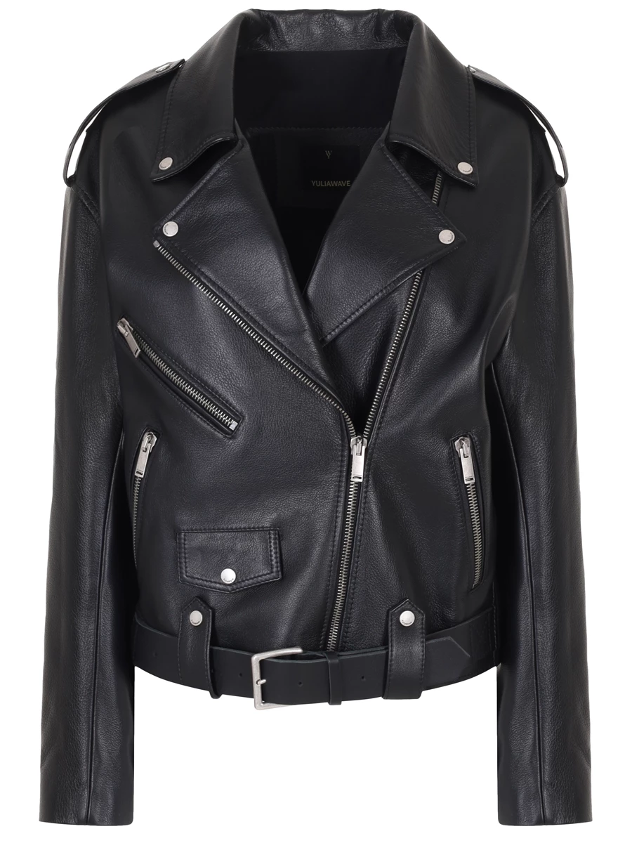 

Куртка кожаная, Черный, FW192016-00567S