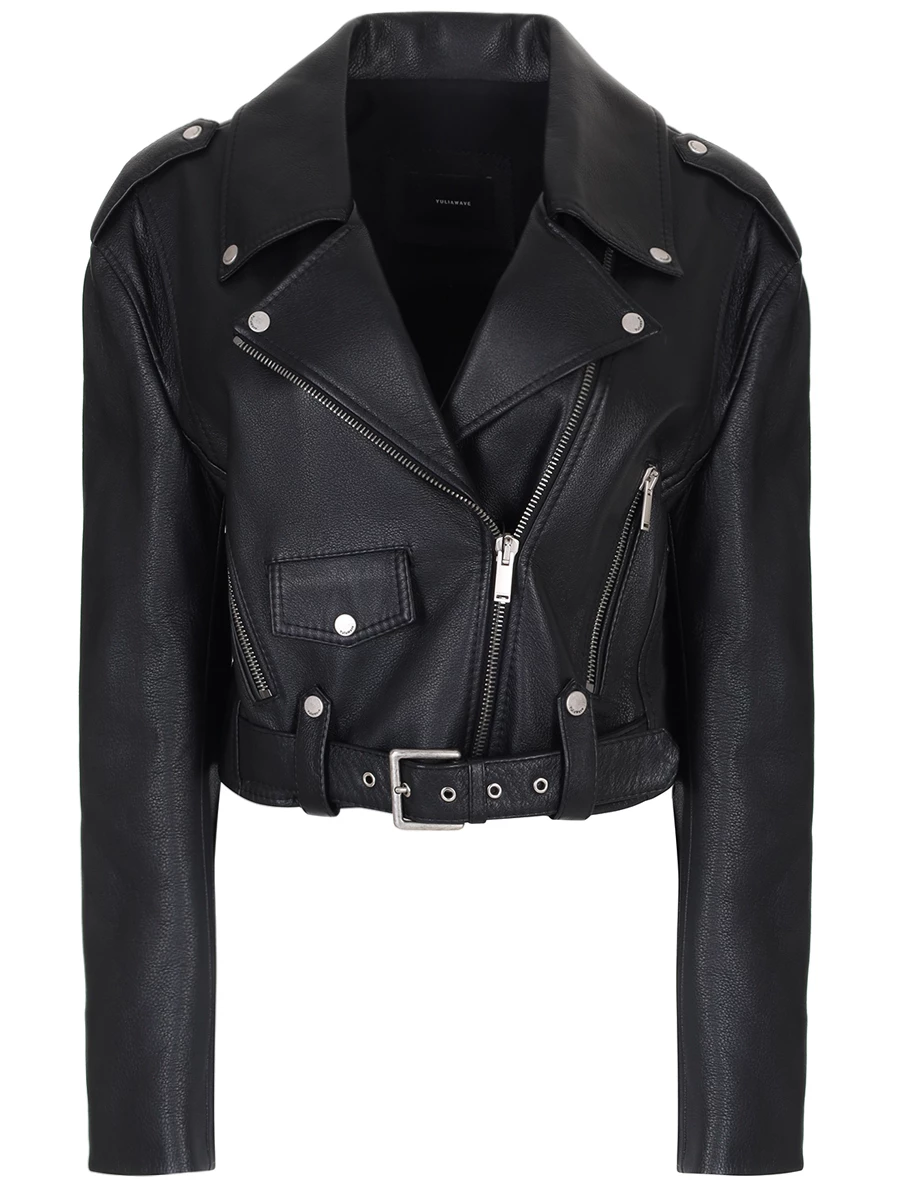 

Куртка кожаная, Черный, 1A2LT01200567BLCM