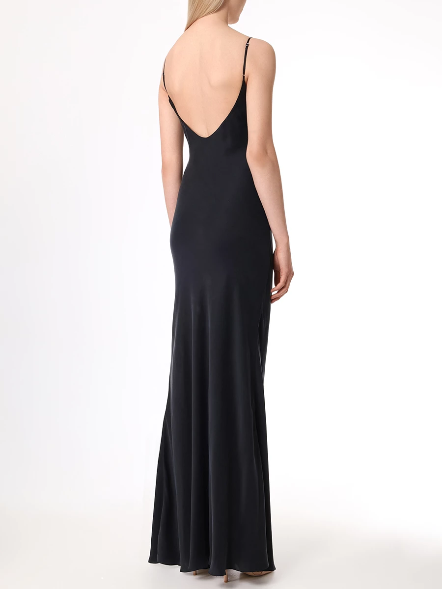 

Платье однотонное, Черный, 1A4DS03102137BLCM