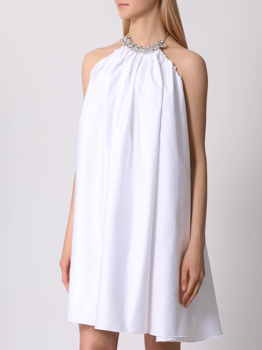 Платье хлопковое PHILIPP PLEIN WRG3003/01 Белый  Фото 4
