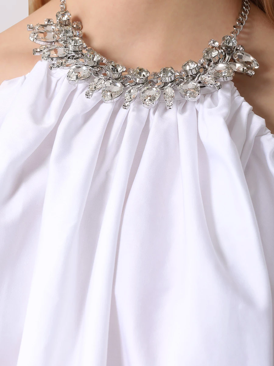 Платье хлопковое PHILIPP PLEIN WRG3003/01 Белый  Фото 5