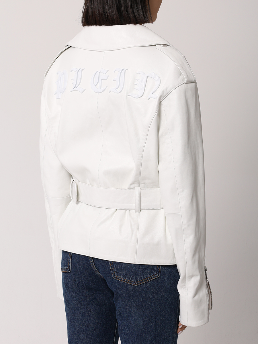 Куртка кожаная PHILIPP PLEIN WLB1058/01 Белый  Фото 3