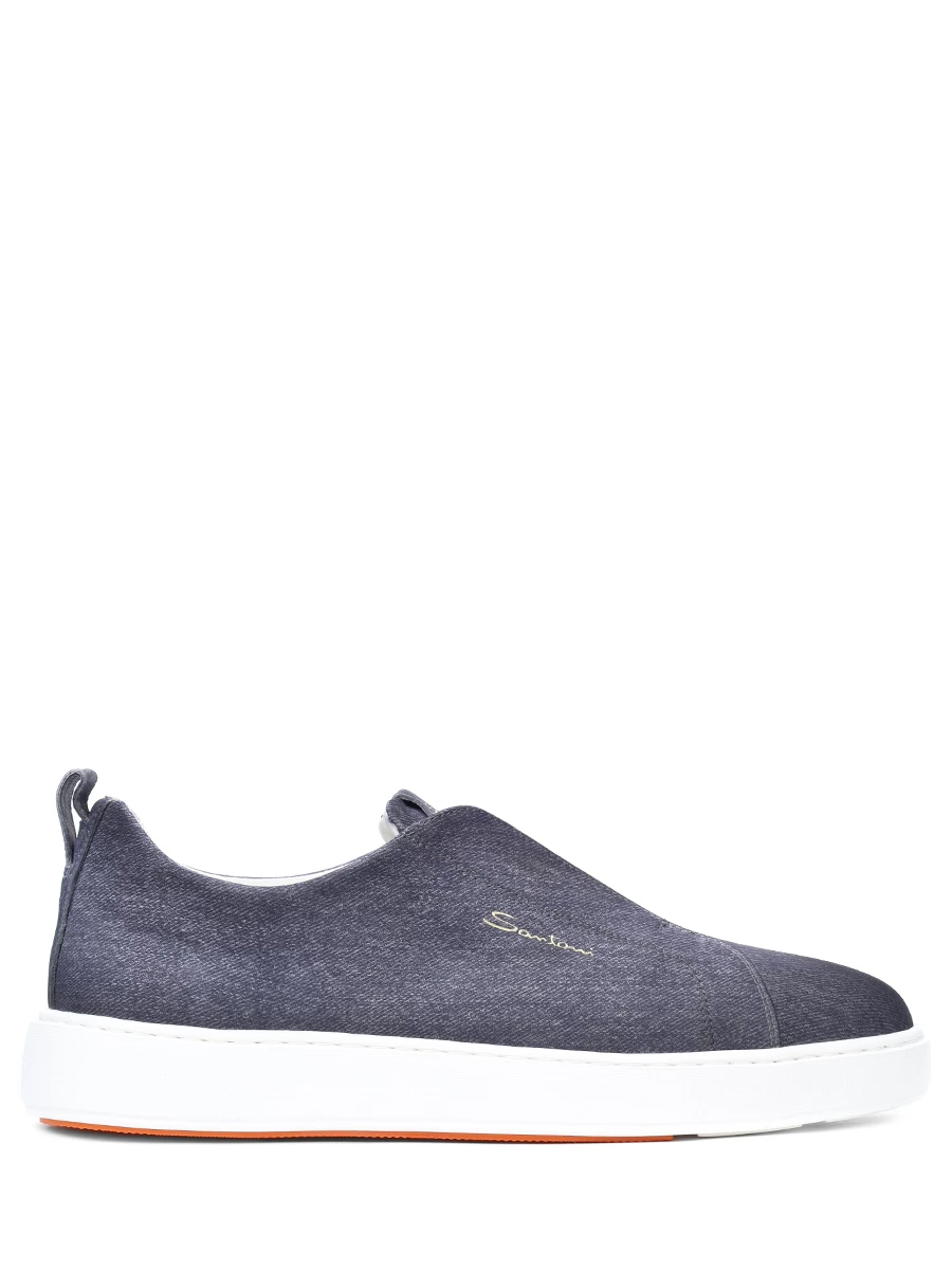 Кеды кожаные SANTONI MBCD21959BARGJMCG80 Деним 