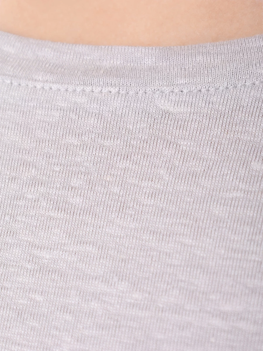 Футболка льняная LE TRICOT PERUGIA 66682/5377 Серый  Фото 6