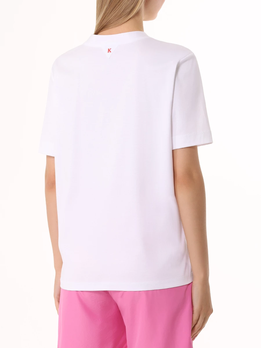 Футболка хлопковая KITON D53450H080510102 Белый  Фото 3