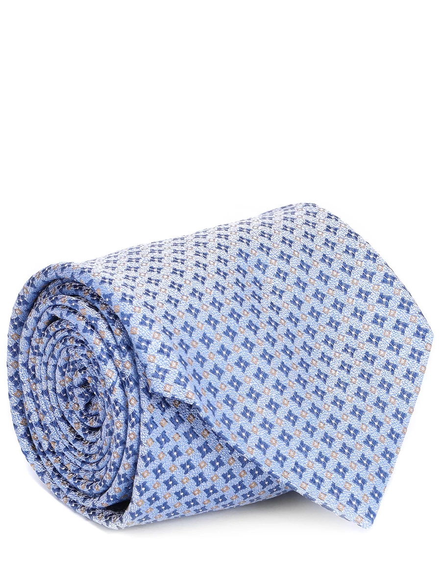 Галстук шелковый KITON UCRVKP C02I5402 Голубой 