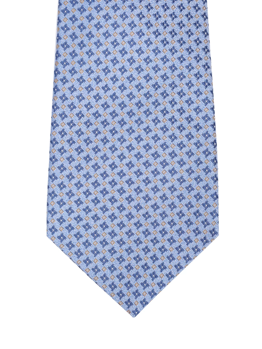 Галстук шелковый KITON UCRVKP C02I5402 Голубой  Фото 3