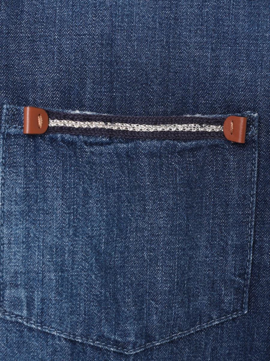Рубашка джинсовая LORENA ANTONIAZZI E2450CA01T_9955 1070, размер 50, цвет синий - фото 6