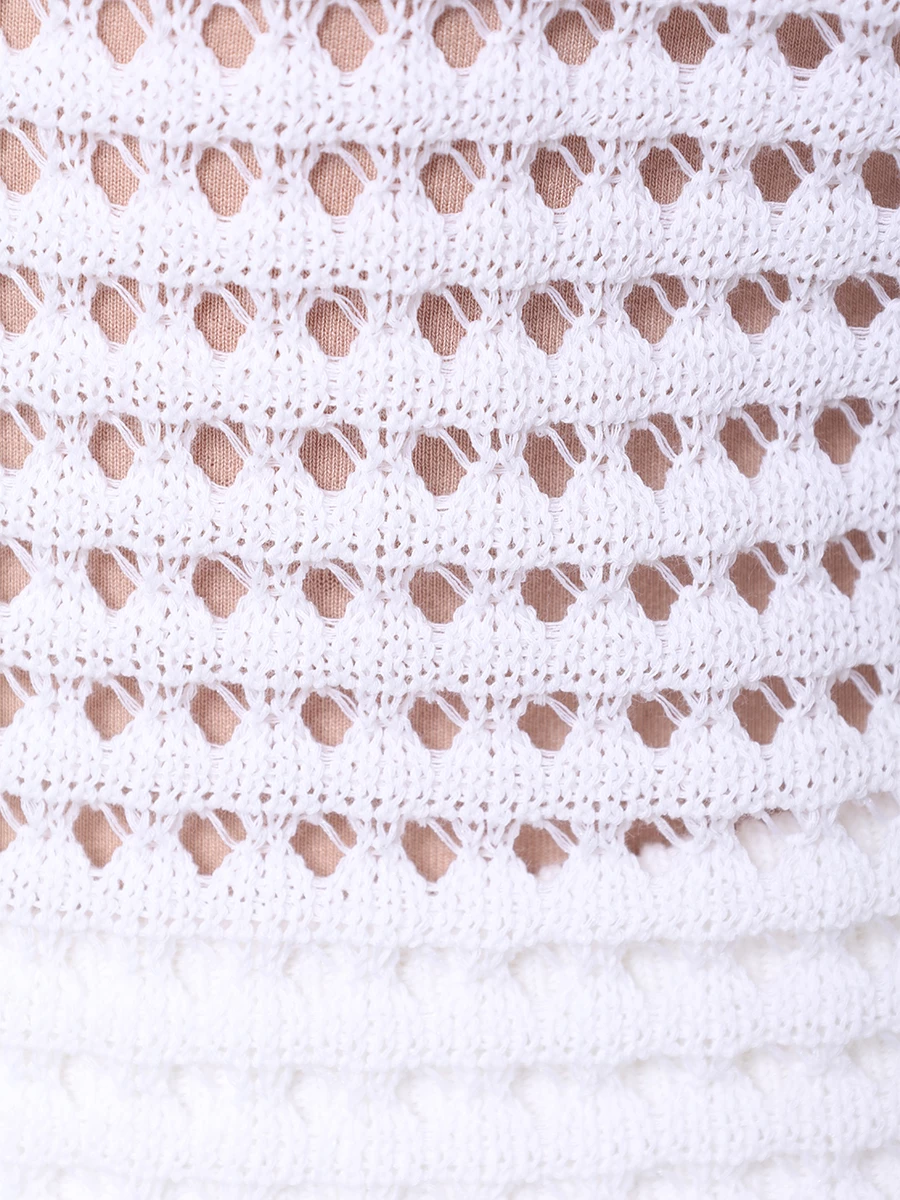 Топ хлопковый LORENA ANTONIAZZI R24145MJ09A_2571 100 Белый  Фото 6